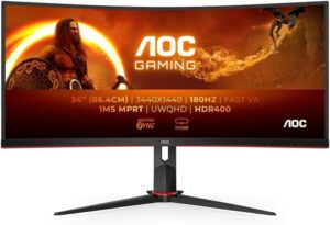 Alternative view of Monitor AOC CU34G2XP 86,36 cm (34″) UWQHD 1 ms - Na zalogi