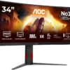 36 cm (34″) UWQHD 1ms