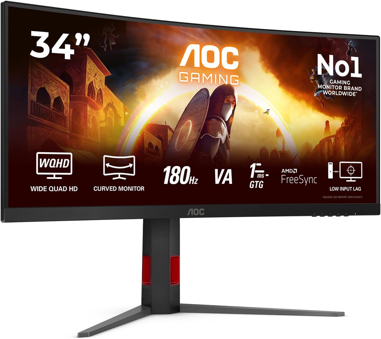 36 cm (34″) UWQHD 1ms
