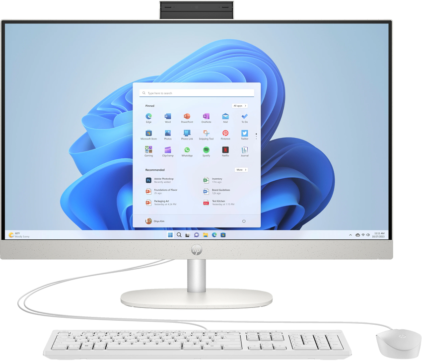 Računalnik HP All-in-One 27-cr0046nl | R7 7730U | 16GB RAM | 1TB SSD | W11H / Ryzen 7 / RAM 16 GB / 1TB SSD