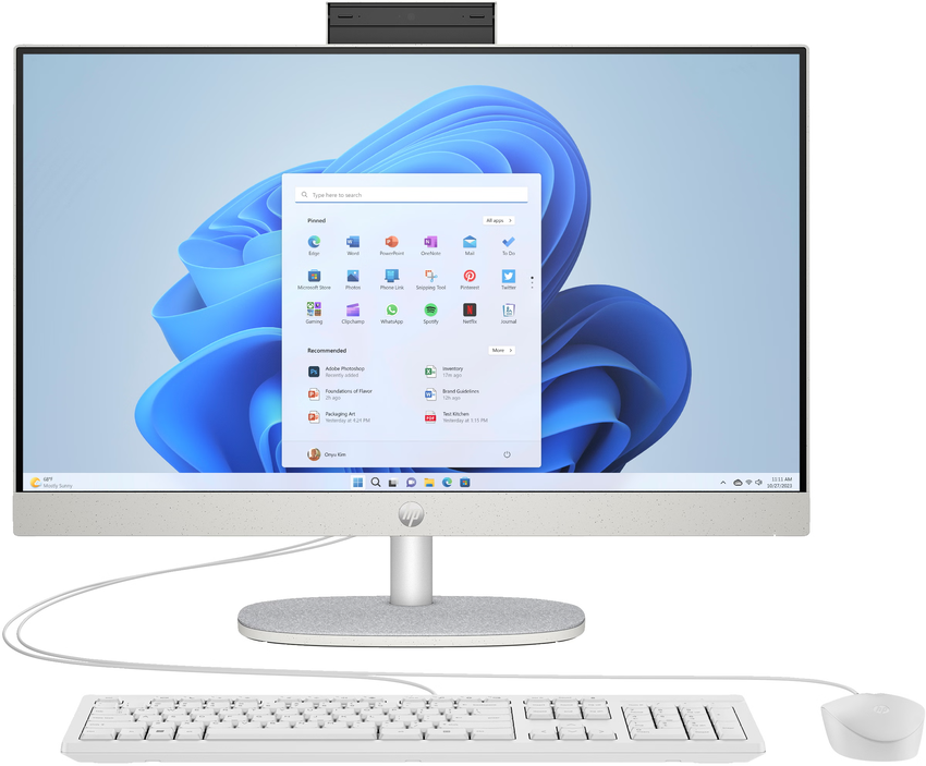 Računalnik HP All-in-One 24-cr0083nl / Ryzen 3 / RAM 8 GB / 512GB SSD